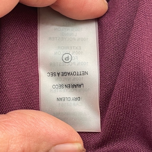 Kari Legerfeld women maroon embroidery floral dress size 0 - Picture 10 of 12